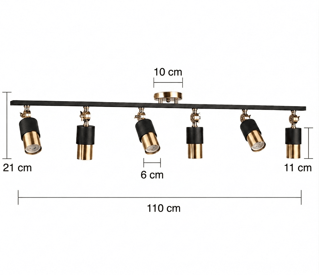 LOTUS GU10 DUYLU OYNAR BAŞLIKLI METAL SPOT 1-2-3-4-6 BAŞLIK