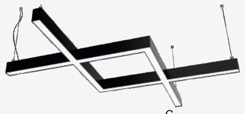 Dekoratif Linear Cross Knitting